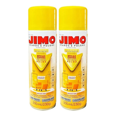 Anti Pulgas E Ácaros 2un Jimo Inseticida 300ml Sem Cheiro | Frete grátis