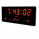 Reloj Pared Digital Led Alarma Calendario Temperatura Fecha