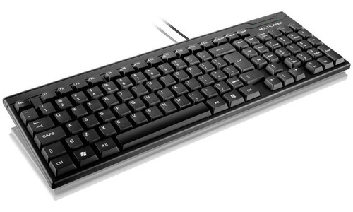 Teclado Usb Computador Basico Slim Preto Multilaser Tc193