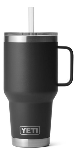 Taza Yeti Negra 35oz Con Popote