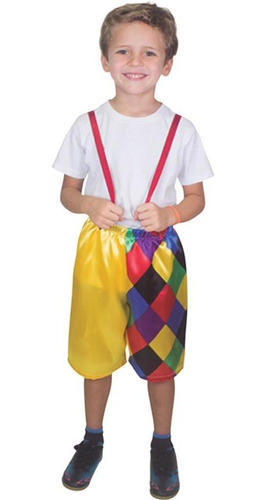 Roupa Infantil Masculina Fantasia Para Festa Tema Palhaço C