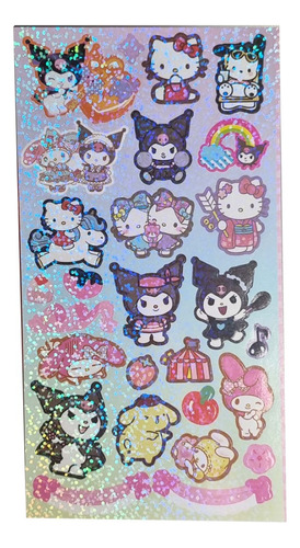 Stickers Set Sanrio Varios Personajes Kuromi Hello Kitty Etc
