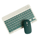 Teclado Y Mouse Bluetooth Verde iPad/tablet + Envío Gratis