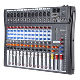 Ammoon 120s-usb 12 Canales Mic Line Mezclador De Audio