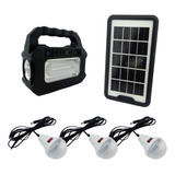 Kit Solar Portatil Marca Gdplus Modelo Gk8080 Recargable