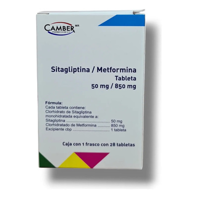 Sitagliptina \u002F Metformina 50mg\u002F850mg Caja Con 28 Tabletas | Envío gratis