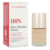 Base De Maquillaje Líquida Clarins 80079903 Base De Maquillaje Clarins Skin Illusion Velvet Natural 110n Tono 110n - 30ml