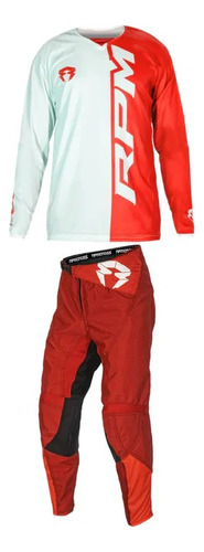 Equipo Motocross Mix Color Rojo Mx/enduro/quad Rpmcross