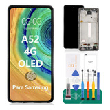 Para Samsung A52 4g A525f Pantalla Táctil Lcd Oled Con Marco