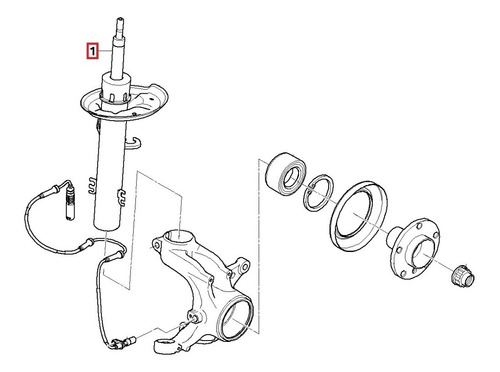 Amortiguador Suspensin Bmw E83 X3 2.0d 2.0i 2.5i 3.0d 3.0i Foto 4