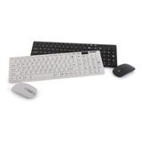 Kit Teclado E Mouse Wirelles Adaptador Bluetooth Slim 2.4ghz