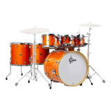 Batería Gretsch Catalina Maple Esmalte Ambar 7 Piezas 22