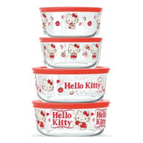 Refractarios Pyrex De Hello Kitty Original 8 Piezas