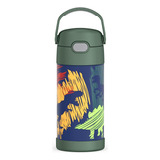 Botella Termica Infantil Thermos Dinosaurios Verde - Premium