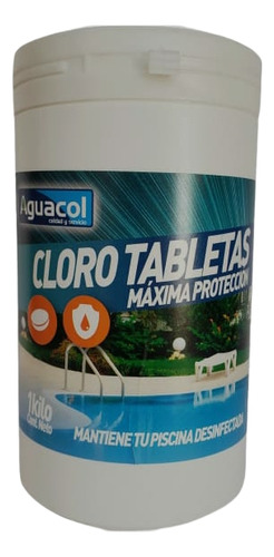 Cloro Tableta Para Piscina 1 Kg + Filtro 