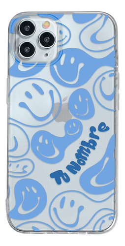 Funda Para iPhone Para Mujer Caritas Felices Con Tu Nombre