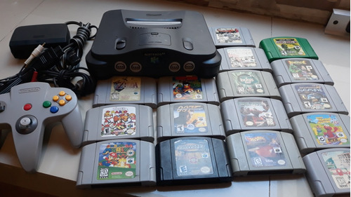 Consola Nintendo 64 + 16 Juegos