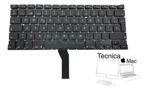 Teclado Para Macbook Air A1466 A1369 2011-2017  Español 