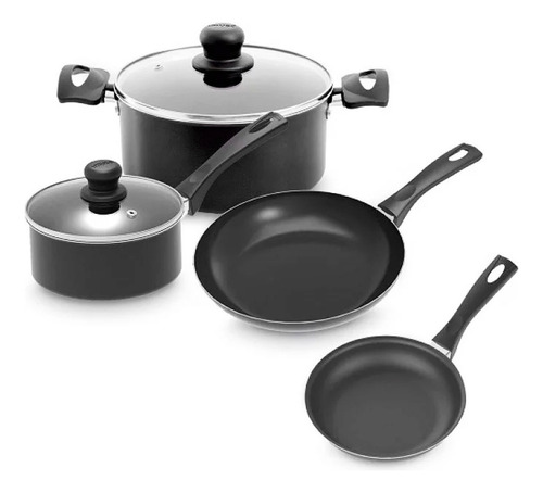 Batería De Cocina Imusa Smart Con 6 Piezas Negro