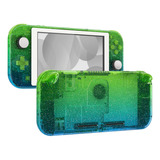 Carcasa Transparente Brillo Verde Para Nintendo Switch Lite