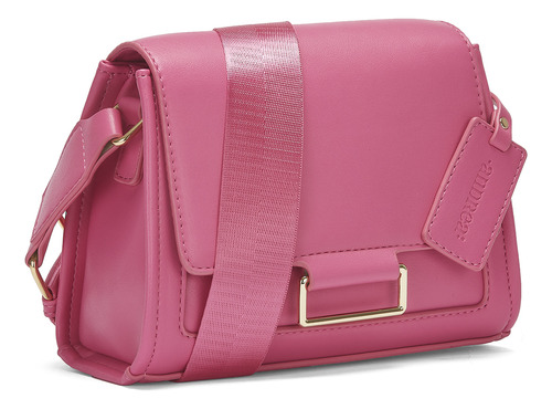 Bolsa Andrea Correa Ancha Ajustable Para Mujer Fiusha Color Rosa Oscuro Correa De Hombro Rosa Diseño De La Tela Liso