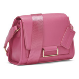 Bolsa Andrea Correa Ancha Ajustable Para Mujer Fiusha Color Rosa Oscuro Correa De Hombro Rosa Diseño De La Tela Liso