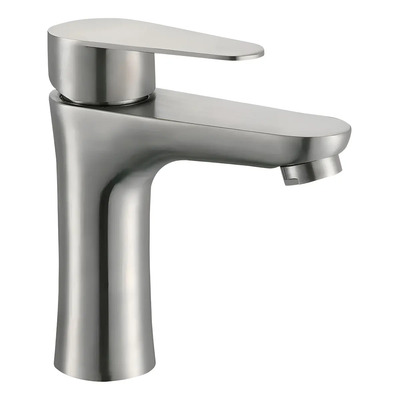 Llave Monomando Castel Boticceli Bajo Satin Azume Acabado Satinado Color Gris Claro | Envío gratis