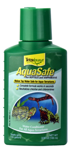 Acondicionador Tetrafauna Aquasafe Tortuga Rana Anfibio 100m