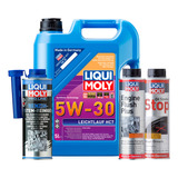 Combo L Moly 5w30 Oil Smoke Stop Engine Flush Pro-line