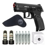 Pistola Pressão Co2 W129 4,5mm + Coldre Esfera Alvo Cilindro