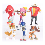 6 Piezas De Juguete Modelo De Muñeca Sonic El Erizo