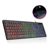 Teclado Semi Mecanico Gamer Led Rgb Iluminado 1 Ano Garantia