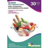 Rollo Papel Foto Adhesivo Glossy Pegamento Extrafuerte