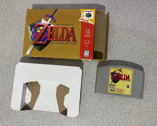 Zelda Ocarina Of Time Original (sangre Roja) En Caja Custom
