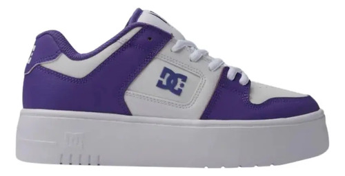 Tenis Skate Dc Shoes Manteca Platform 4 Blanco Mujer Adjs100 | Envío gratis