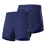 Shorts Esportivos Com Running Lixada 2 Em 1, Shorts Mais Lon