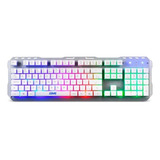 Teclado Usb Base Metálica Gk300 Led Rainbow Tc259 Multilaser