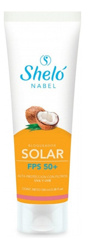 Bloqueador Solar Con Aceite De Coco Natural De Shelo Nabel