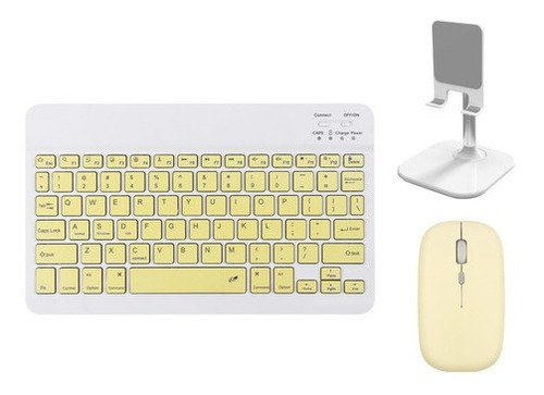 Kits De Teclado, Ratón Bluetooth Y Soporte Para Teléfono Cel