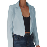 Blazer Crop Corto Chaqueta Corta Para Mujer Marca Astronaut