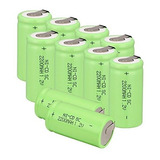 Baterías Recargables Ni-cd Sub C, 1.2v, 2200mah (verde