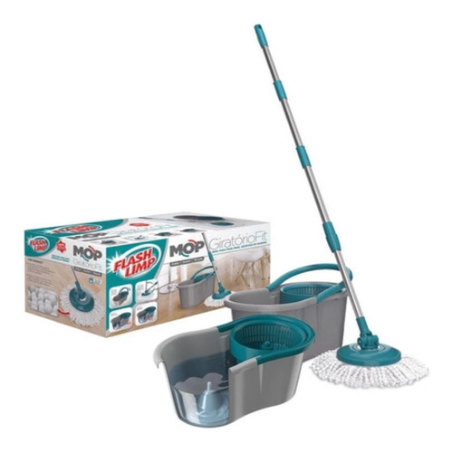 Esfregão Mop Girat. Fit 4 Litros Limpeza Mop5010 Flashlimp