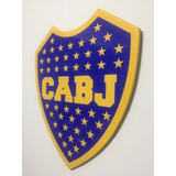 Cuadro Escudo 23x25 Pared Boca Juniors Xeneize Fibrofácil