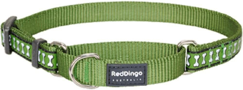 Collar Perro Martingala Reflectante Red Dingo, Grande, Verde