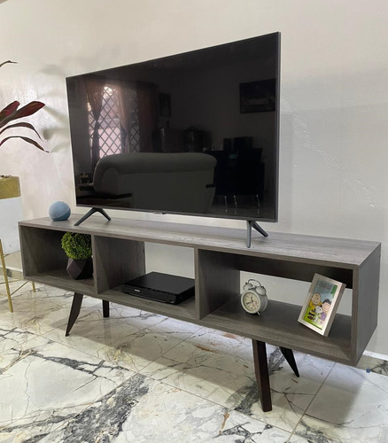 Mueble Para Tv Con Puerta Melamina Moderno Tv 140 Cm Largo