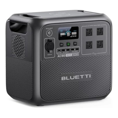 Planta Estacion De Energia Portatil Bluetti AC180 Monofásico Grey 1800w | Meses sin interés