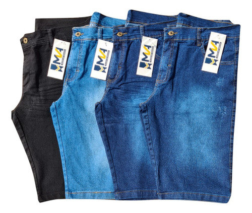 Bermuda Plus Size Masculina Jeans Tamanho Grande Barata