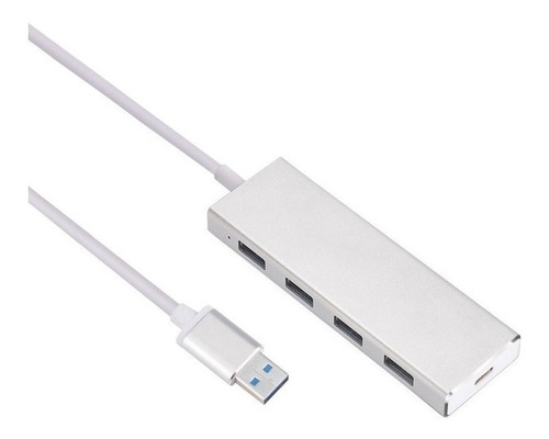 Hub Usb 3.0 Multiplicador 4 Puertos Usb + 1 C Zapatilla Pc