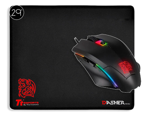 Mouse Gamer Thermaltake Talon Elite Rgb 5000dpi + Pad Mouse
