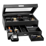 Houndsbay Yachtsman - Caja De Reloj Grande Organizadora De J